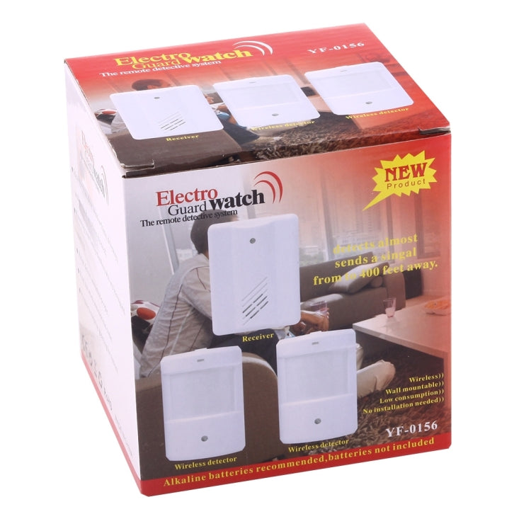 YF-0156 1 to 2 Good Safe Wireless Electro Guard Watch Remote Detective System Kit for Home Office, 1 x Receiver + 2 x Detector, YF-0156 YF-0156 1 to 2 Good Safe Wireless Electro Guard Watch Remote Detective System Kit for Home Office, 1 x Receiver + 2 x Detector, YF-0156